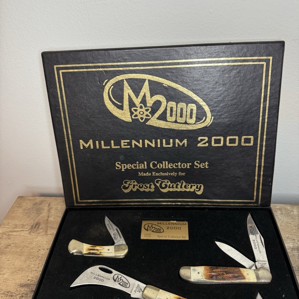 FROST CUTLERY MILLENNIUM 2000 SPECIAL COLLECTOR SET #388 WITH COA !!! Opened Box